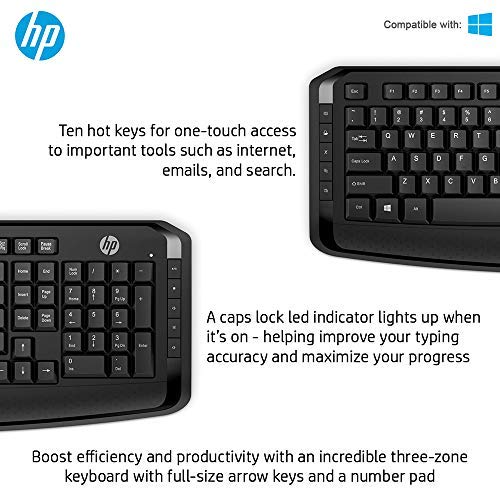HP 3ML04AA Wireless Keyboard and Mouse Combo